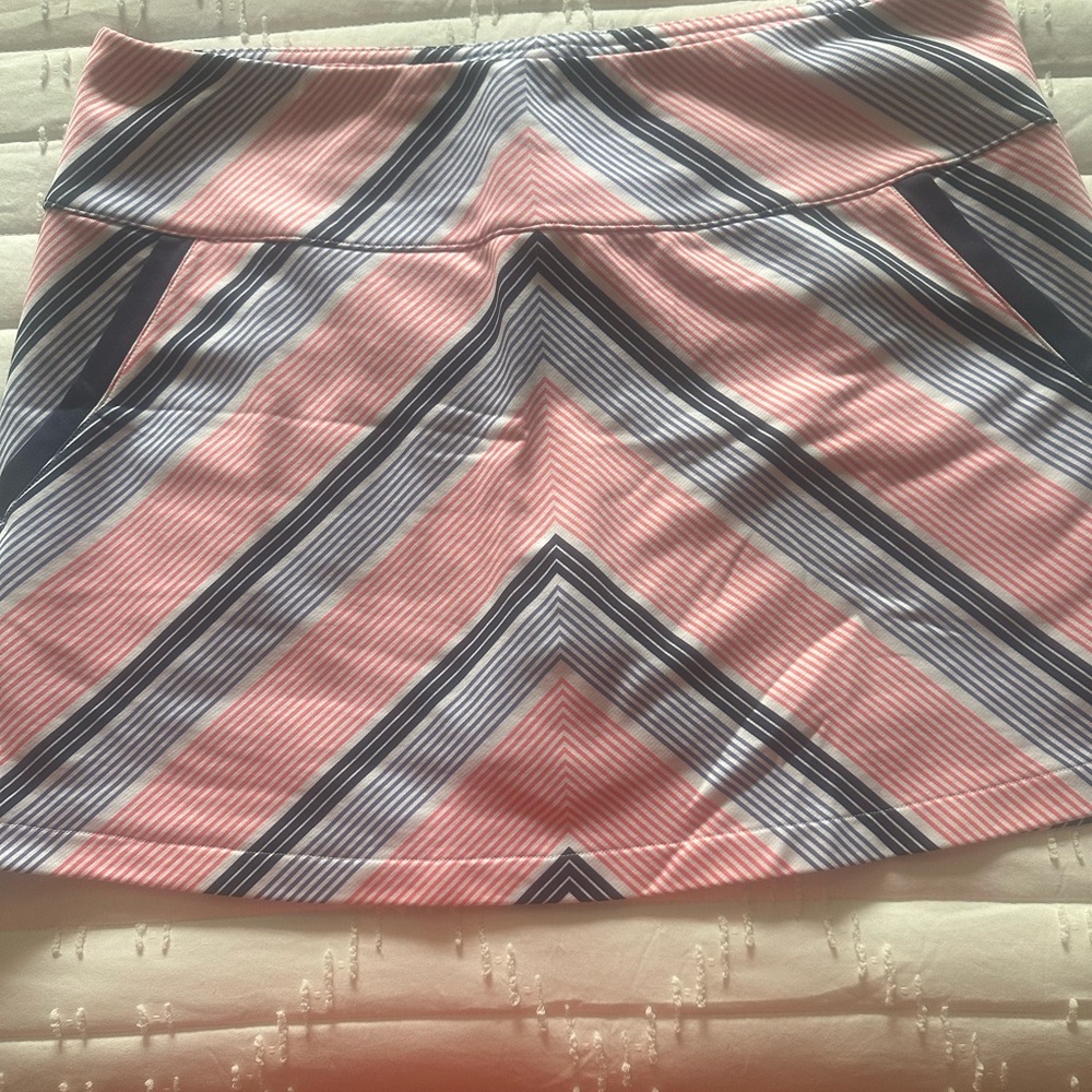 Striped Pink and Black Women's Skirt